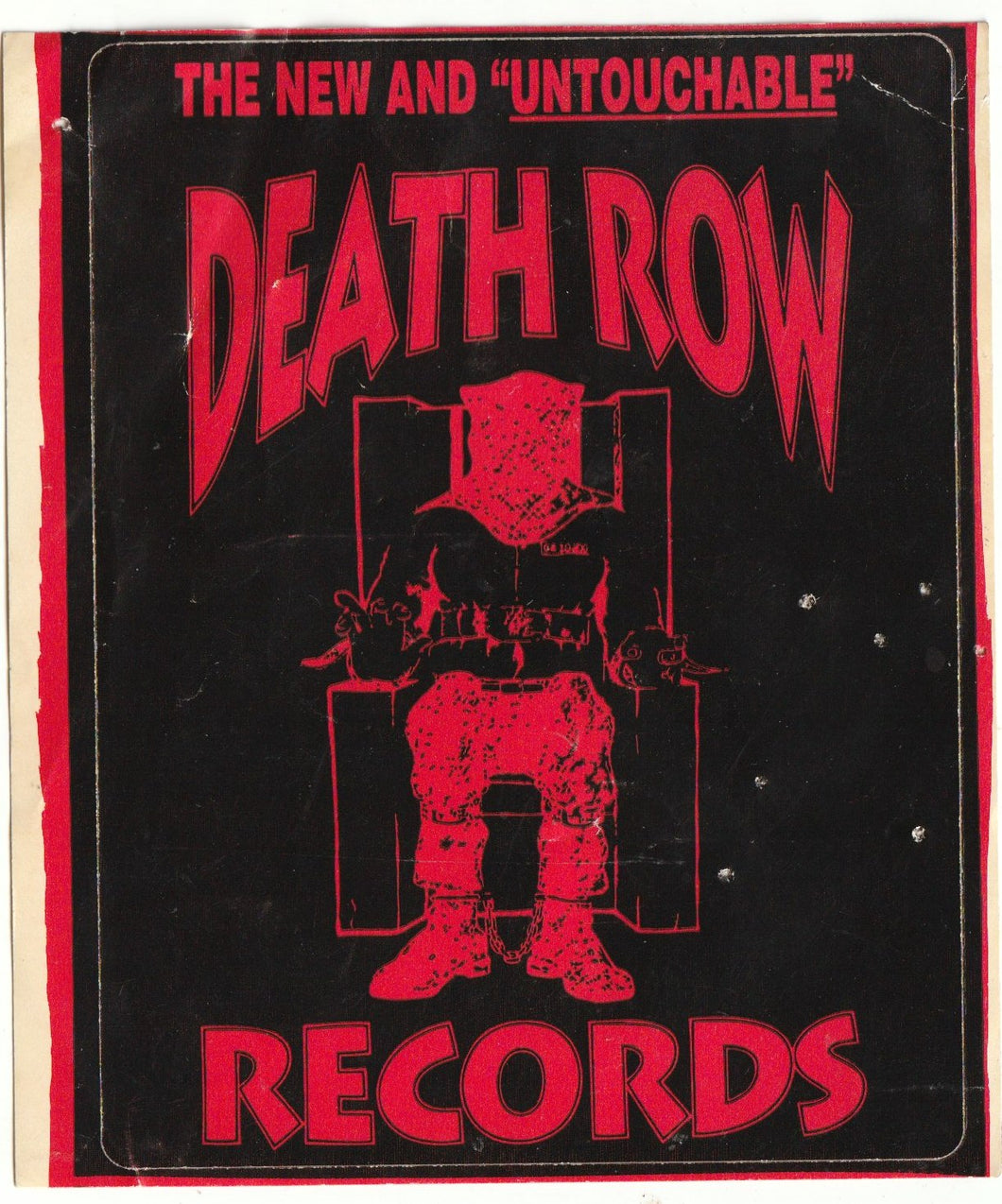 Death Row Records Promo Sticker (1996)